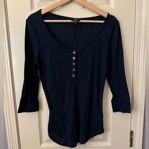 Missoni navy Henley size Medium